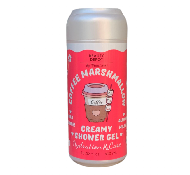 Beauty Depot_ГЕЛЬ ДЛЯ ДУШУ зволоження та живлення з ароматом кави та маршмелоу, 400 мл