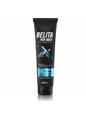 Bielita for men/Основний догляд_ КРЕМ після гоління гіалуроновий для всіх типів шкіри, 100 мл