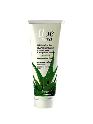 Aloe vera_КРЕМ ДЕННИЙ для обличчя зволожуючий з соком Алое  і екстрактом огірка, 75 мл