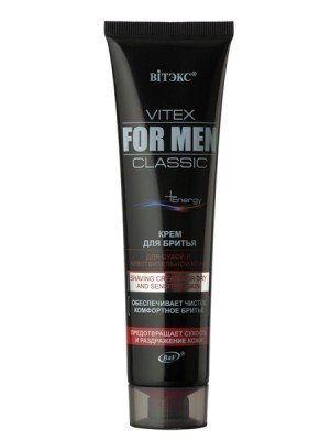 VITEX FOR MEN CLASSIC_КРЕМ для гоління для сухої та чутливої шкіри, 100 мл