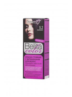 ФАРБА стійка з вітамінами для волосся Belita сolor_ тон 05.2  Баклажан