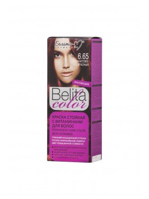 ФАРБА стійка з вітамінами для волосся Belita сolor_ тон 06.65 Гранатово-червоний