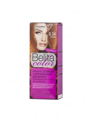 ФАРБА стійка з вітамінами для волосся Belita сolor_ тон 08.04 Коньяк
