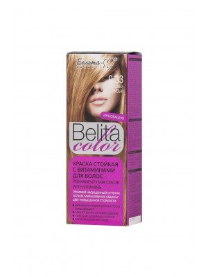 ФАРБА стійка з вітамінами для волосся Belita сolor_ тон 09.33 Горіхово-русявий