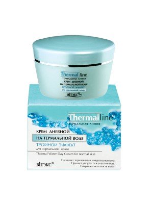 Thermal line_КРЕМ ДЕННИЙ на термальній воді Потрійний ефект для нормальної шкіри обличчя, 45 мл