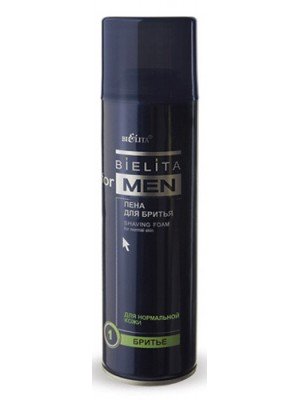 Bielita for men_ПІНА для гоління для нормальної шкіри (аерозоль), 250 мл
