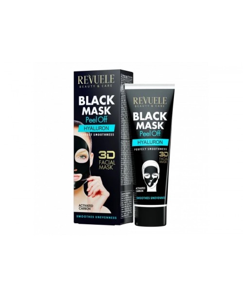 REV 3D Чорна маска з гіалуроном Facial Peel Off HYALURON, 80 мл