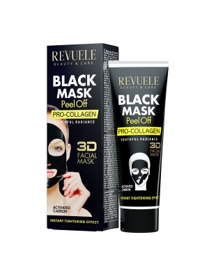 REV 3D Чорна маска з колагеном Facial Peel Off PRO-COLLAGEN, 80 мл
