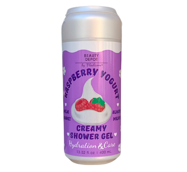 Beauty Depot_ГЕЛЬ ДЛЯ ДУШУ зволоження та живлення з ароматом малинового йогурту, 400 мл