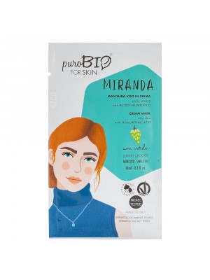 PuroBio МАСКА для обличчя_ MIRANDA для жирної шкіри Зелений виноград (кремова), 10 мл