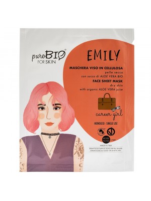 PuroBio МАСКА для обличчя_ EMILY для сухої шкіри Career Girl (тканинна), 15 мл