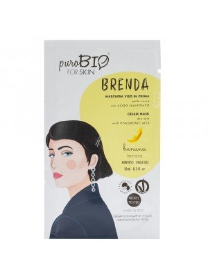 PuroBio МАСКА для обличчя_ BRENDA для сухої шкіри Банан (кремова), 10 мл