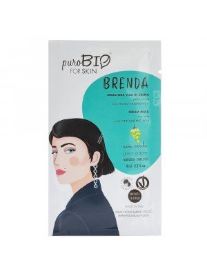 PuroBio МАСКА для обличчя_ BRENDA для сухої шкіри Зелений виноград (кремова), 10 мл