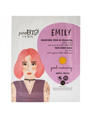 PuroBio МАСКА для обличчя_ EMILY для сухої шкіри Good Morning (тканинна), 15 мл