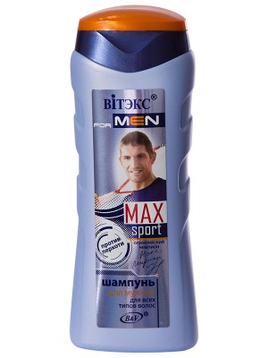 VITEX for MEN sport MAX_ШАМПУНЬ для всіх типів волосся, 250 мл
