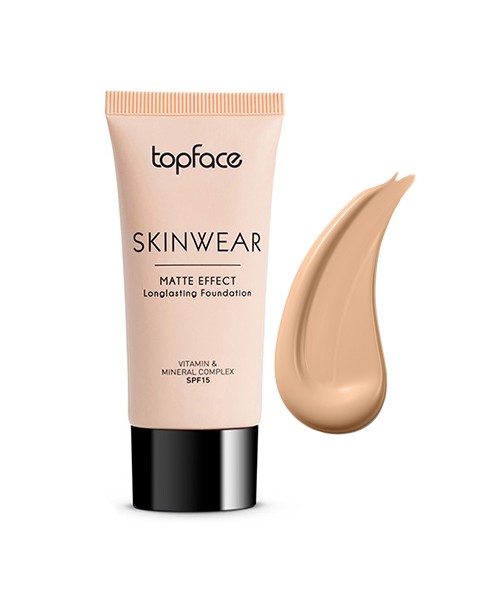 TopFace - Тональний крем "Skinwear - Matte Effect Longlasting Foundation" PT468 [02](30 мл; 6 шт/уп)