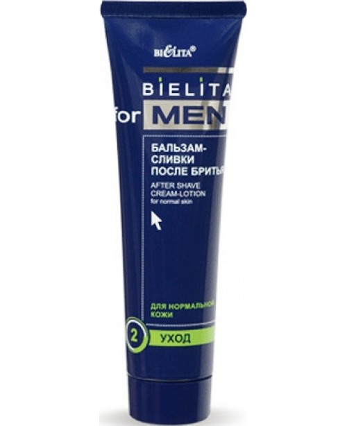 Bielita for men Бальзам-сливки после бритья для нормальной кожи, 100 мл