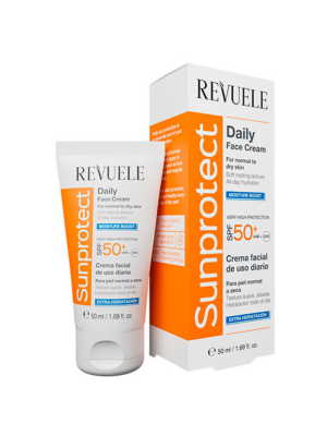 REV SUNPROTECT Щоденний ЗВОЛОЖУЮЧИЙ крем для обличчя з SPF 50+, 50 мл