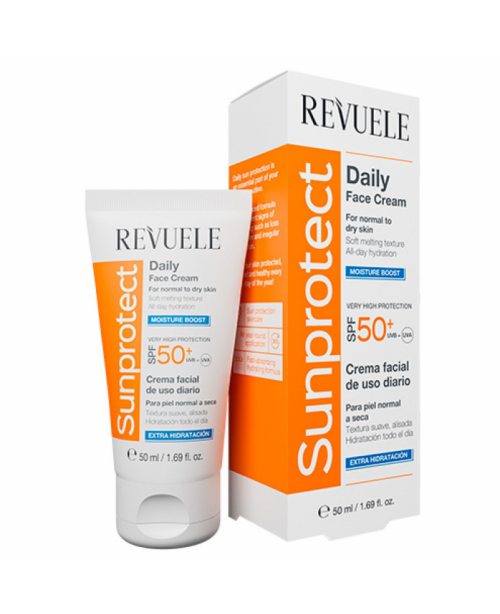 REV SUNPROTECT Щоденний ЗВОЛОЖУЮЧИЙ крем для обличчя з SPF 50+, 50 мл