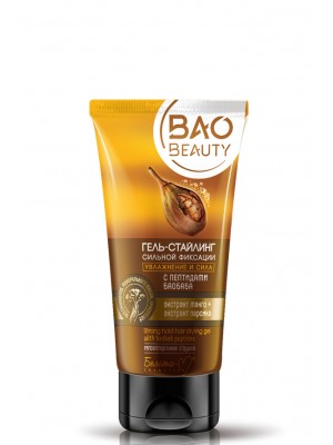 BaoBeauty_ ГЕЛЬ-СТАЙЛІНГ сильної фіксації Зволоження і сила з пептидами баобаба, 150 г
