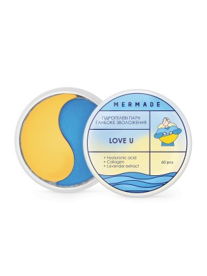 Лімітовані гідрогелеві патчі під очі MERMADE Love U, 60 шт Лімітовані гідрогелеві патчі під очі MERMADE Love U, 60 шт