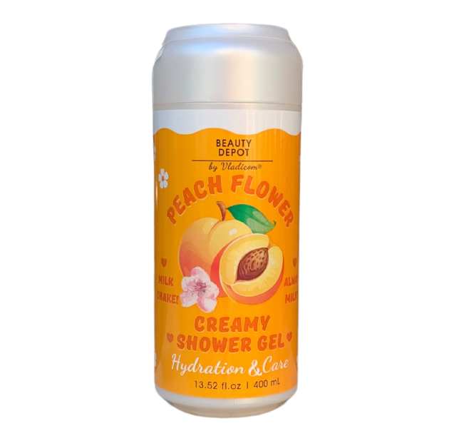 Beauty Depot_ГЕЛЬ ДЛЯ ДУШУ зволоження та живлення з ароматом квітки персика, 400 мл