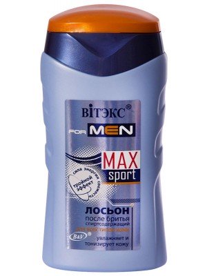 VITEX for MEN sport MAX_ЛОСЬЙОН після гоління для всіх типів шкіри, 150 мл
