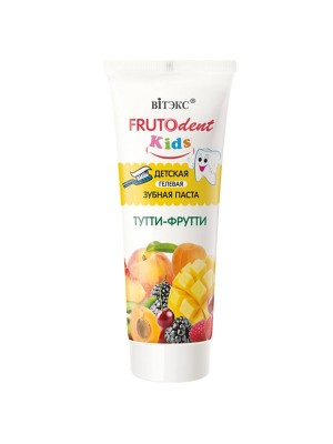 FRUTOdent Kids_ ЗУБНА ПАСТА Дитяча Гелева Тутті-Фрутті, 65 г