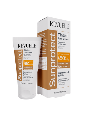 REV SUNPROTECT Тонуючий крем для обличчя Золотистий тон з SPF50 (50 мл)